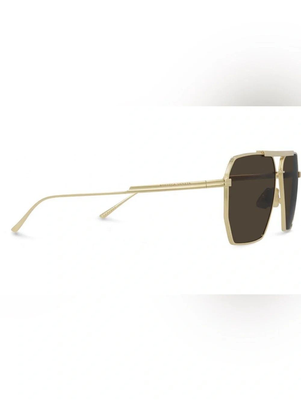 Bottega Veneta BV1012S Sunglasses, Gold/Brown